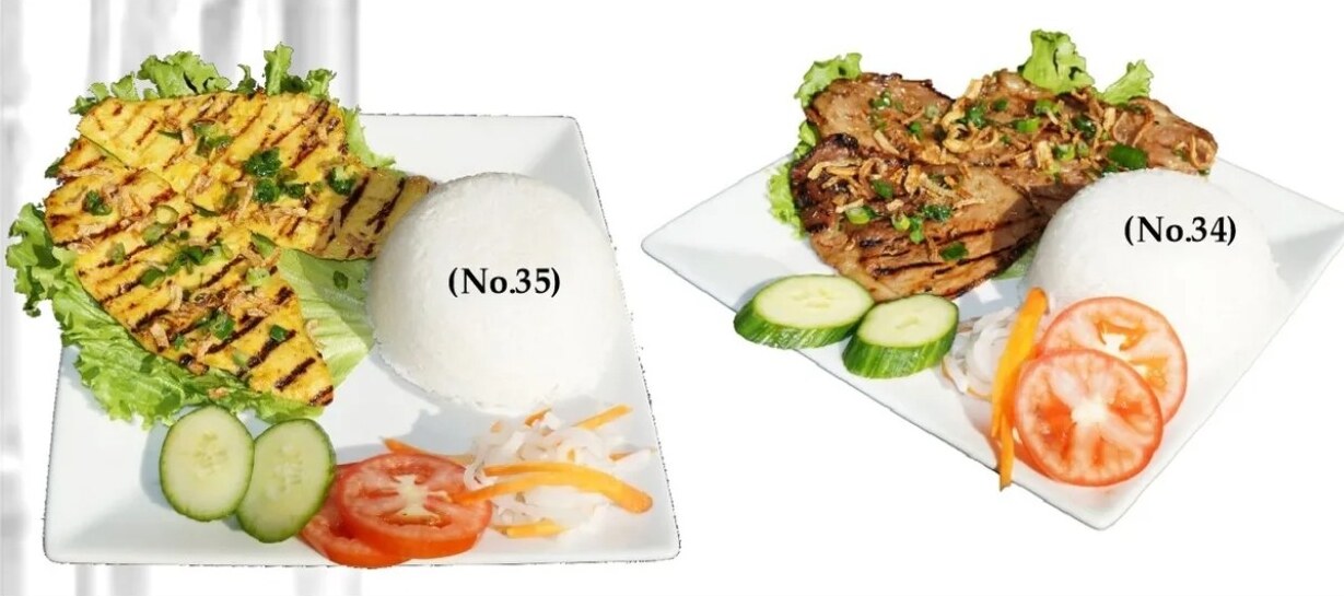 Cơm — rice plate with grilled meats